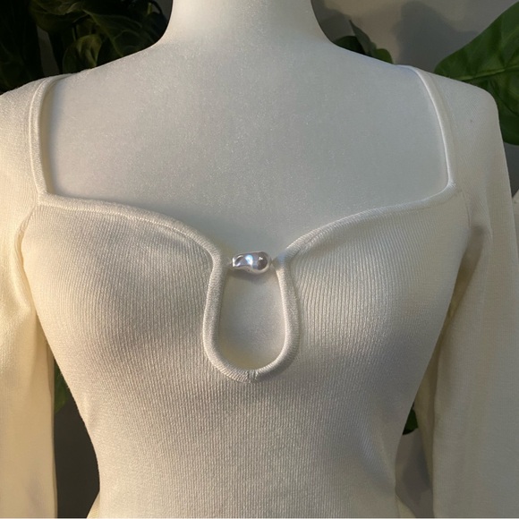 NWT H&M Bead-detail Sweater - Picture 4 of 11